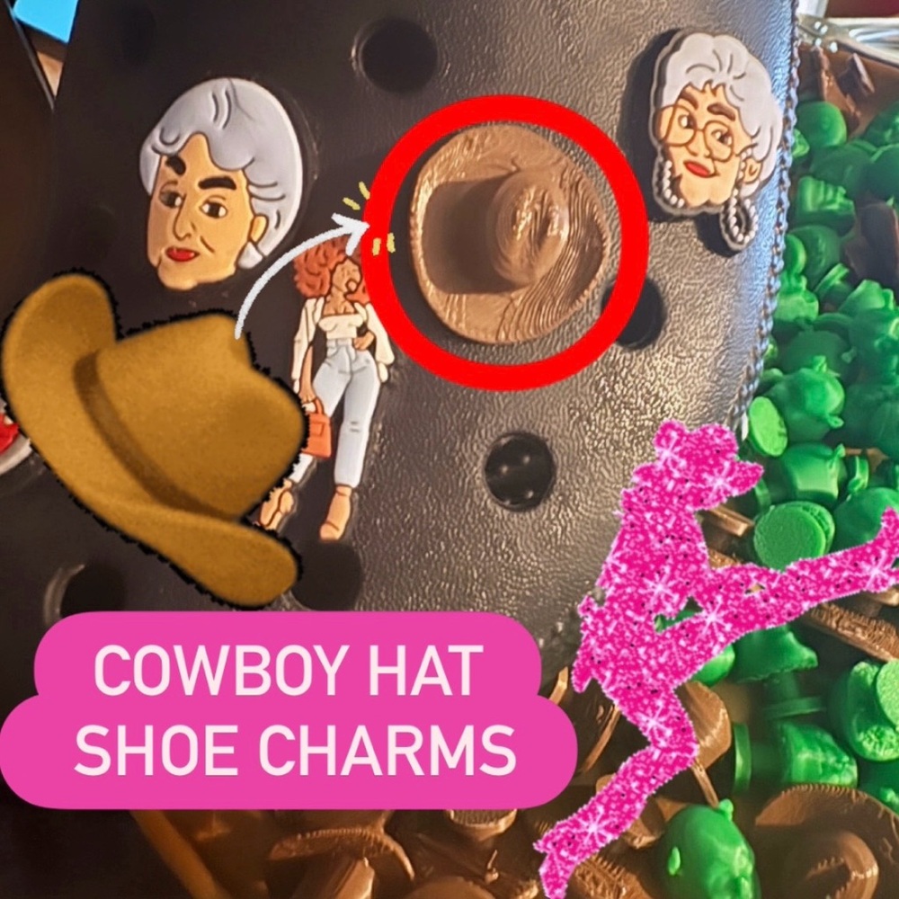 Cowboy Hat Shoe Charms